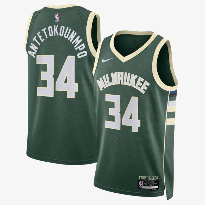 גופיית משחק מילווקי באקס | יאניס אנטטוקומפו