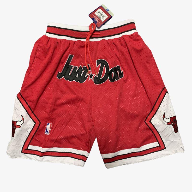 מכנסיי JUST DON שיקגו בולס אדומים