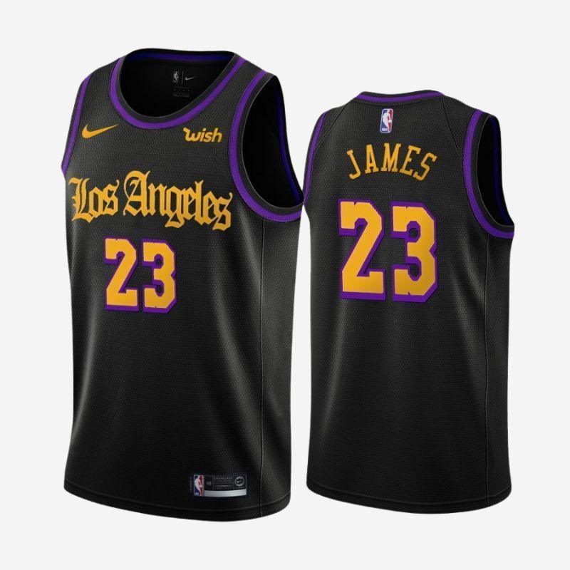 גופיית משחק שחורה LEBRON JAMES לוס אנגלס לייקרס