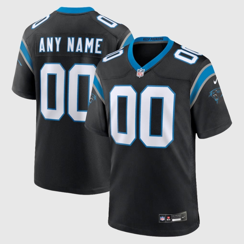 חולצת משחק NFL קרוליינה פנתרס צבע שחור התאמה אישית | גברים