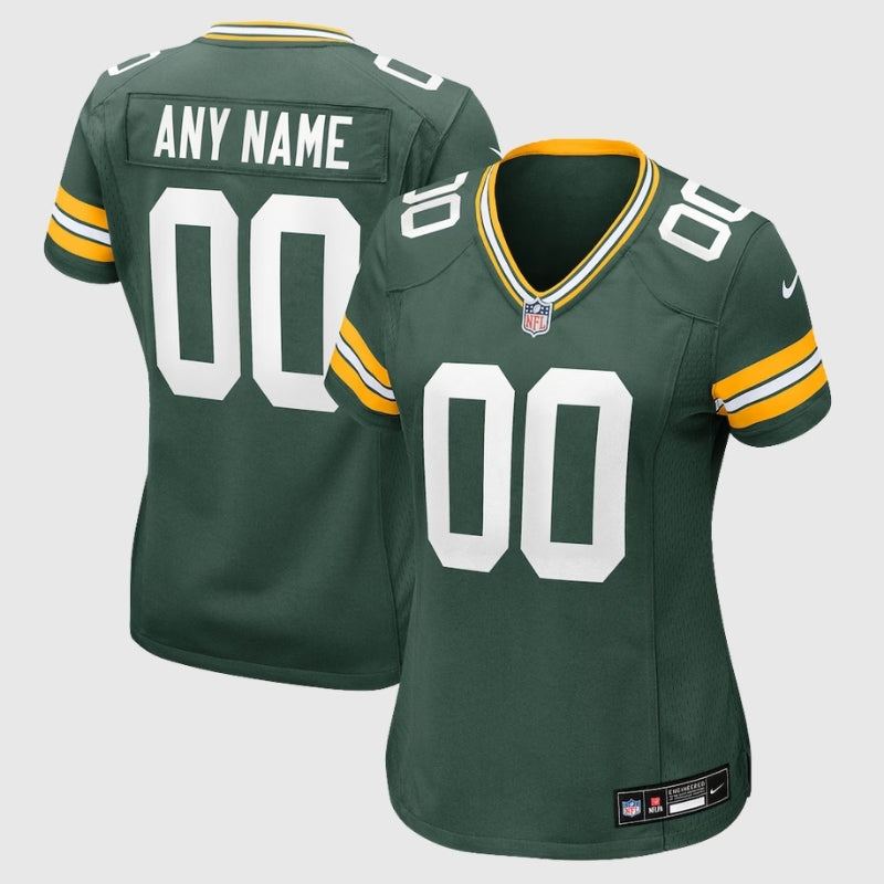 חולצת NFL גרין ביי פאקרס צבע ירוק כהה התאמה אישית | נשים