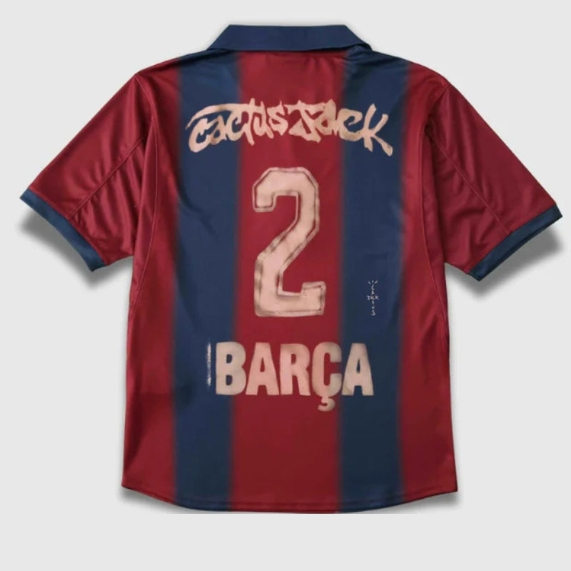 חולצת רטרו ברצלונה X טראוויס סקוט מהדורת 2000/01 | גברים