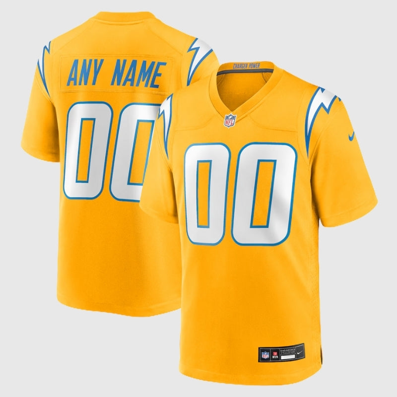 חולצת NFL  לוס אנג׳לס צ׳רג׳רס צבע צהוב התאמה אישית | גברים